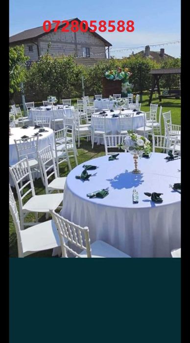 Organizam evenimente,inchiriem corturi,scaune chiavari,vesela