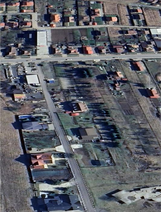 Teren Corunca constructie Casa asfalt utilitati langa teren