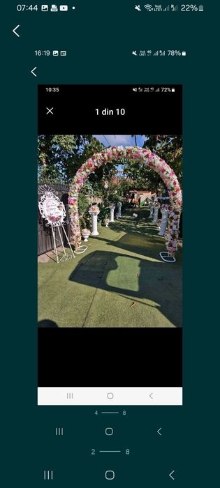 Închiriez decoratiuni pt. nunta, botez sau majorat si cort complet