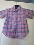 Cămasă băieți 3-4 ani, roz cu albastru, marca Polo by Ralph Lauren