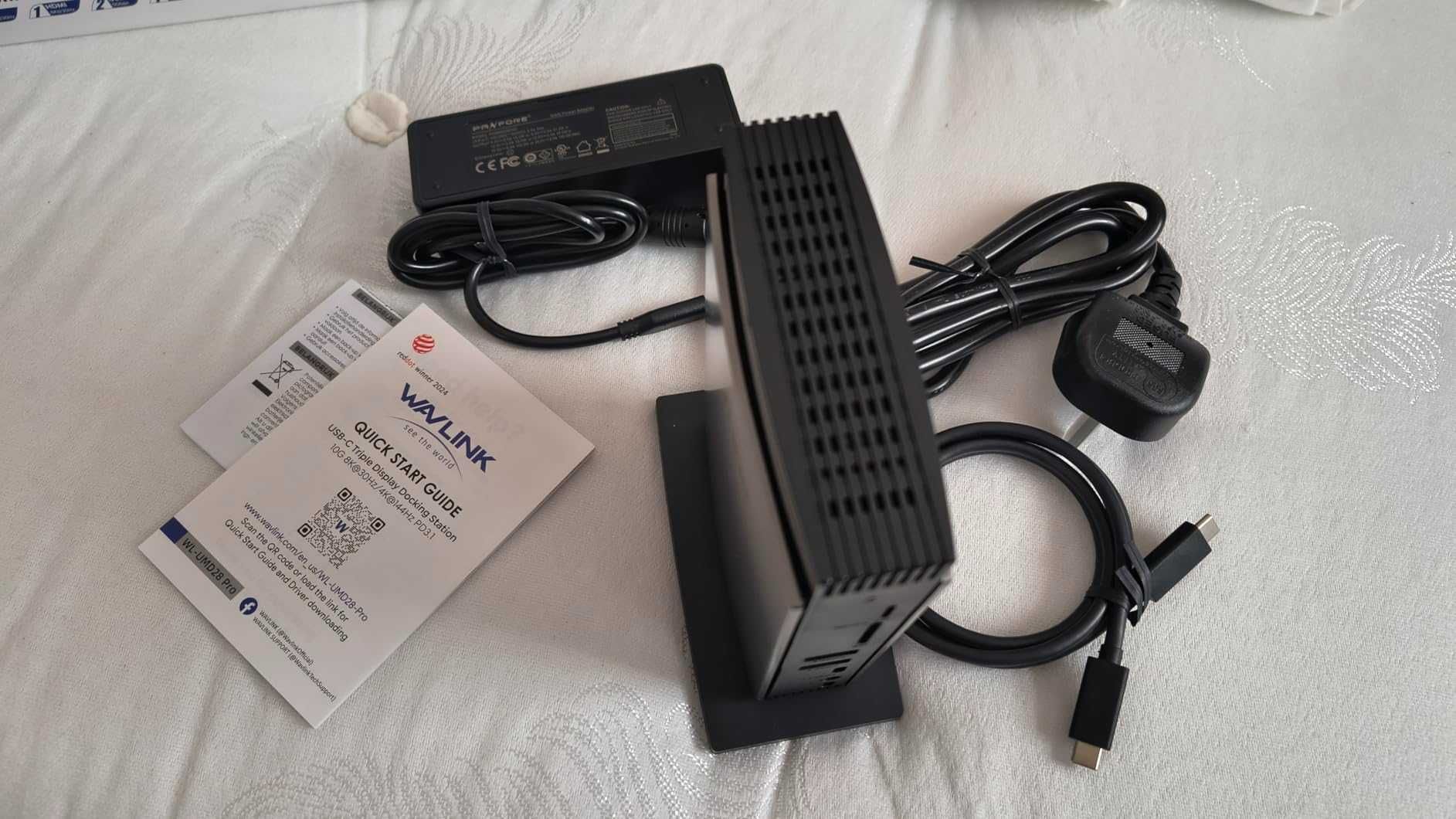 USB C докинг станция за лаптоп WAVLINK, три монитора, 2*DP, HDMI