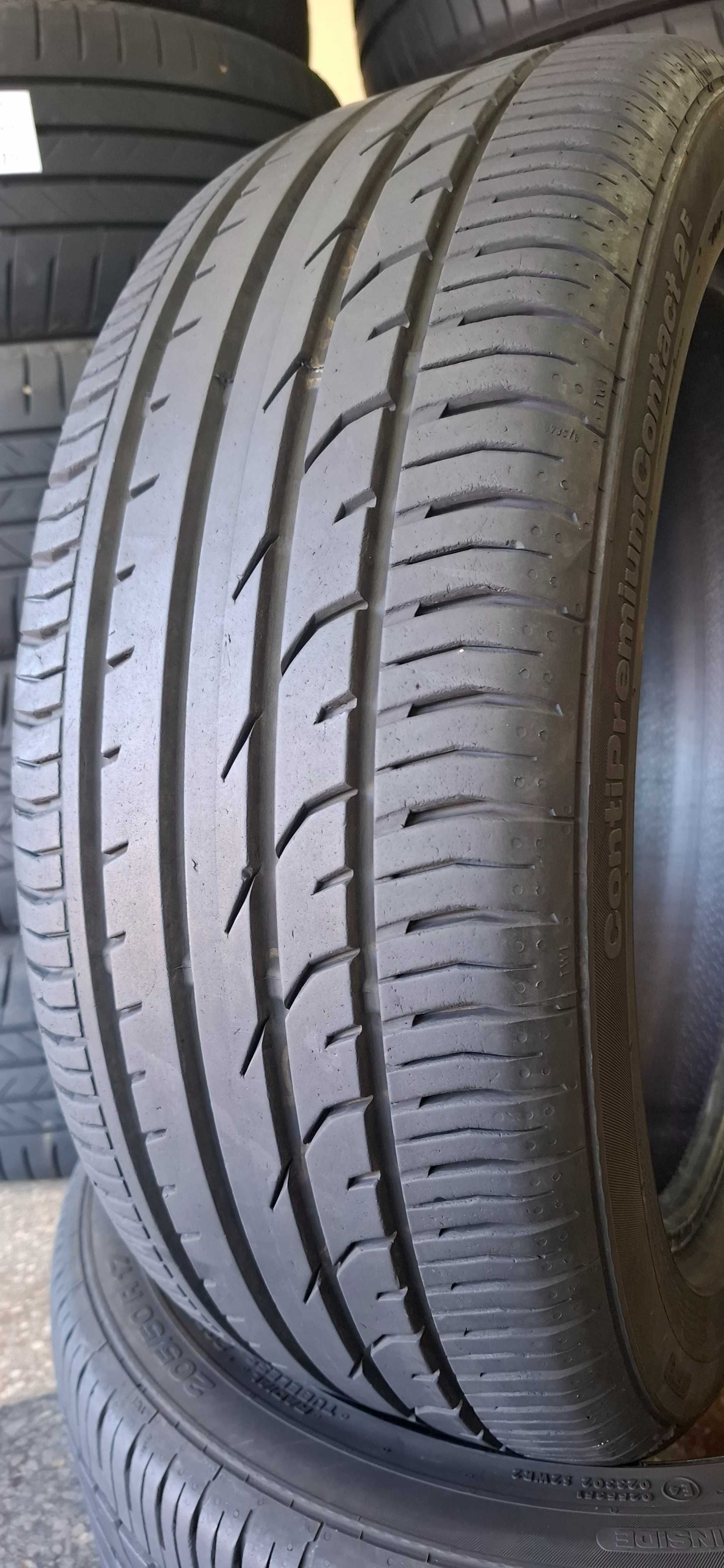2бр. 205/50/17 Continental 6.8mm грайфер, дот 20г. Безплатен монтаж