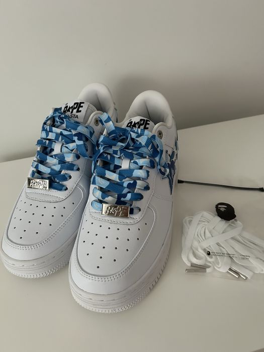 A Bathing Ape - Bape Sta Albi cu stea albastra - Marime 41
