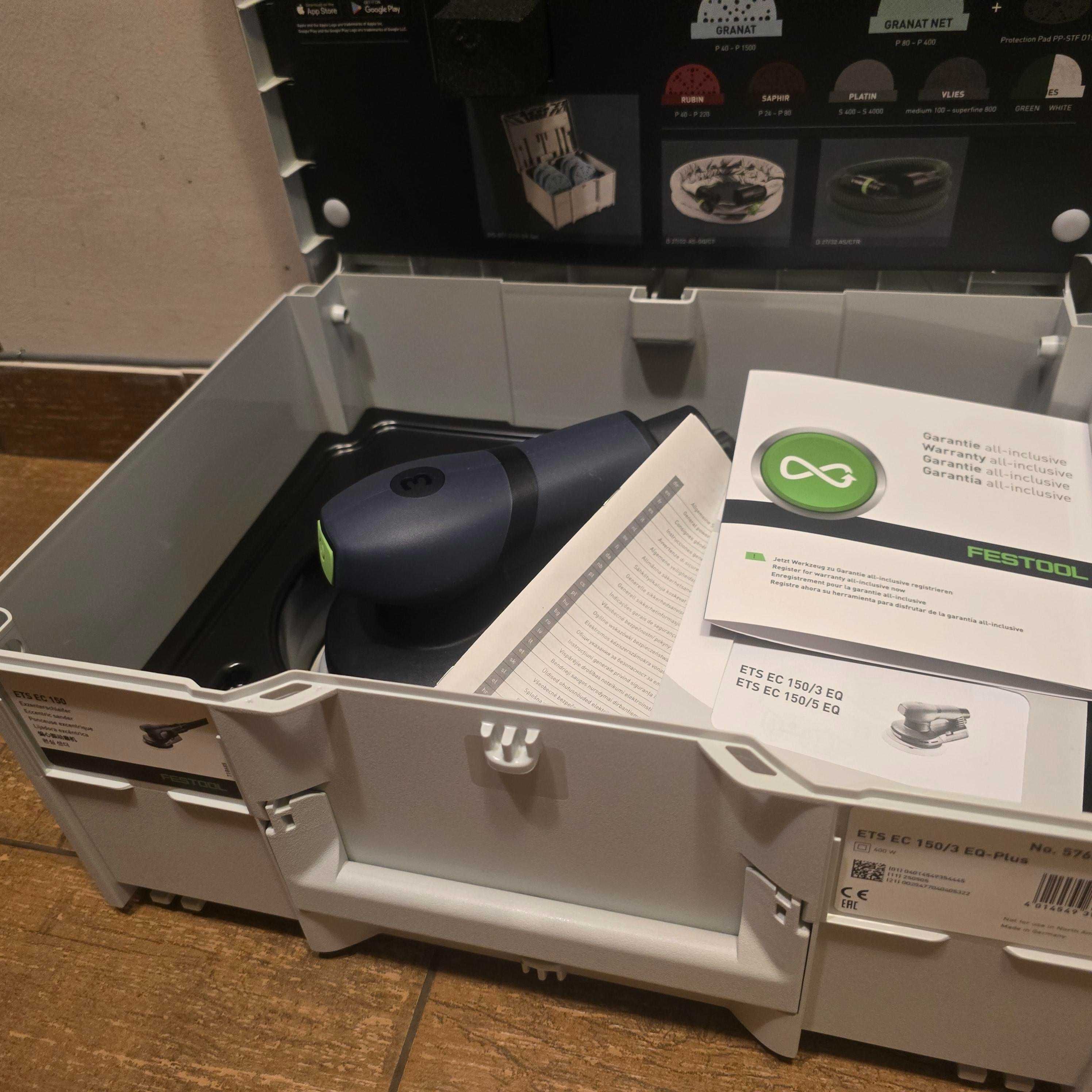 Ексцентършлайф машина FESTOOL, модел ETS EC 150/3 EQ-Plus