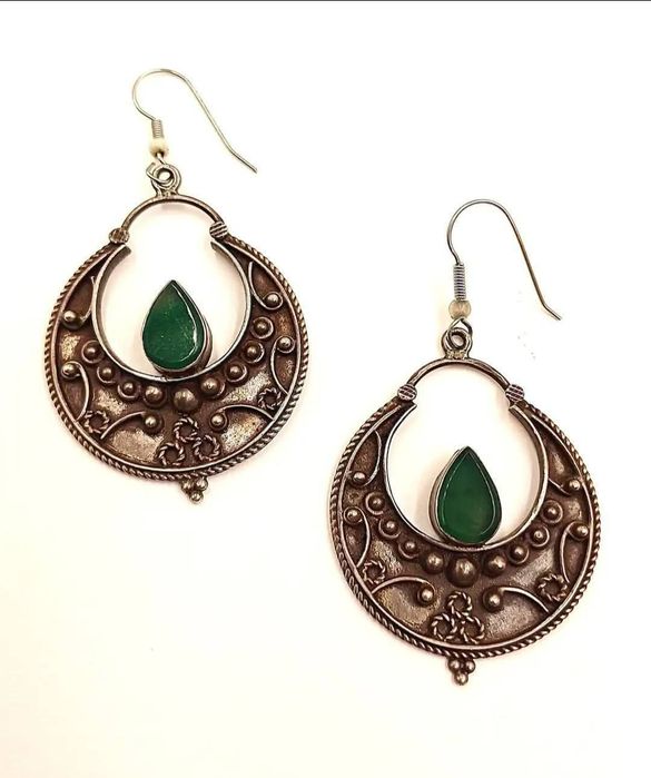 Cercei argint masiv bohemian - elaborare impresionanta