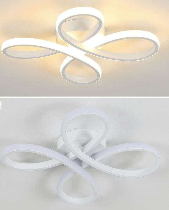LED таванна лампа във формата на цвете