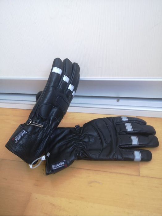 Manusi moto piele naturala M 8 touring atv impermeabile 3M