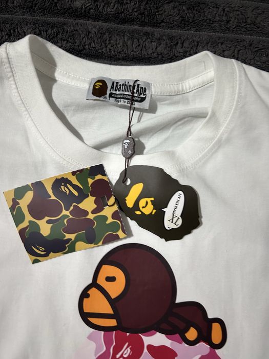 Tricou Bape XL Alb