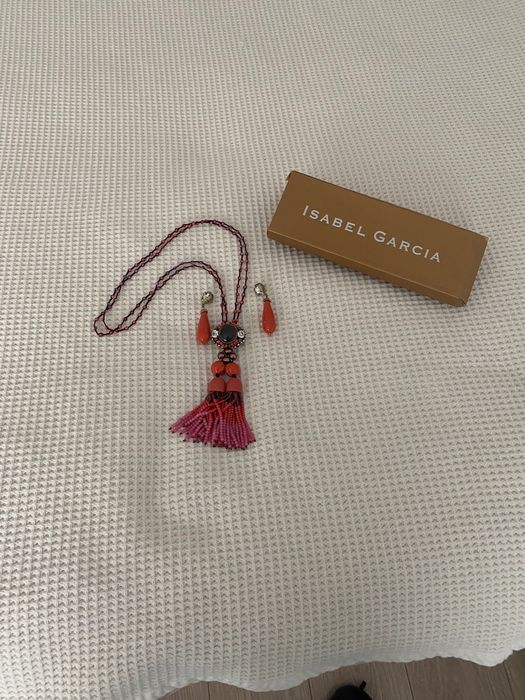 Оригинални ръчно изработени италиански колие и обеци Isabel Garsia