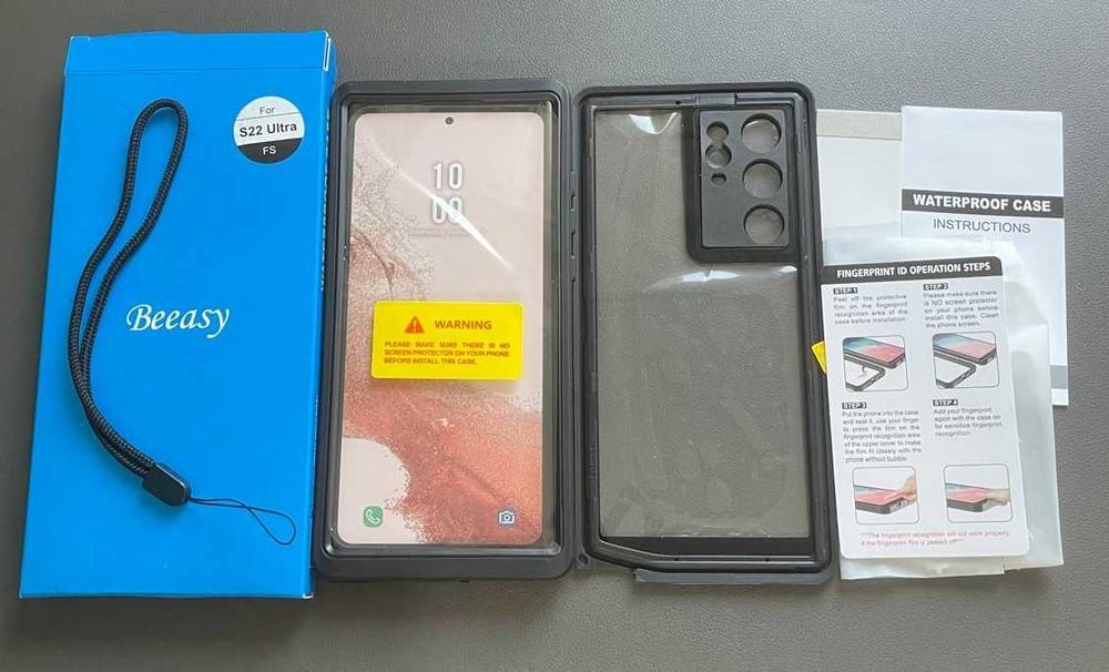 Husa subacvatica IP68 Samsung S24+/S23 Ultra/S23/S22 Ultra - NEGRU