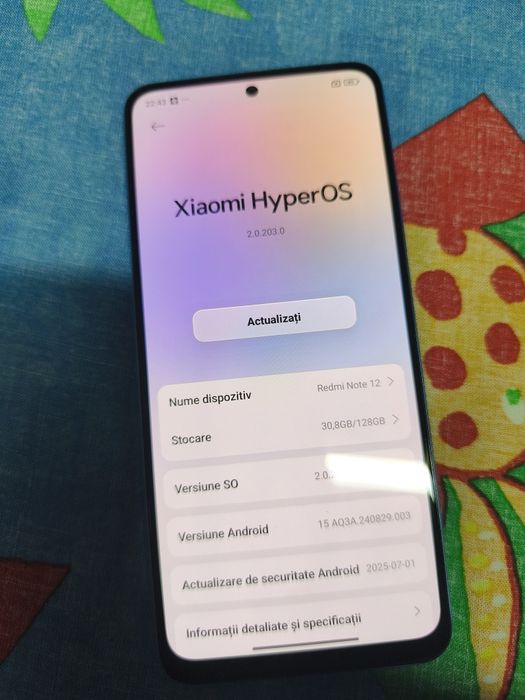 Redmi note 12 128/4+2 GB RAM