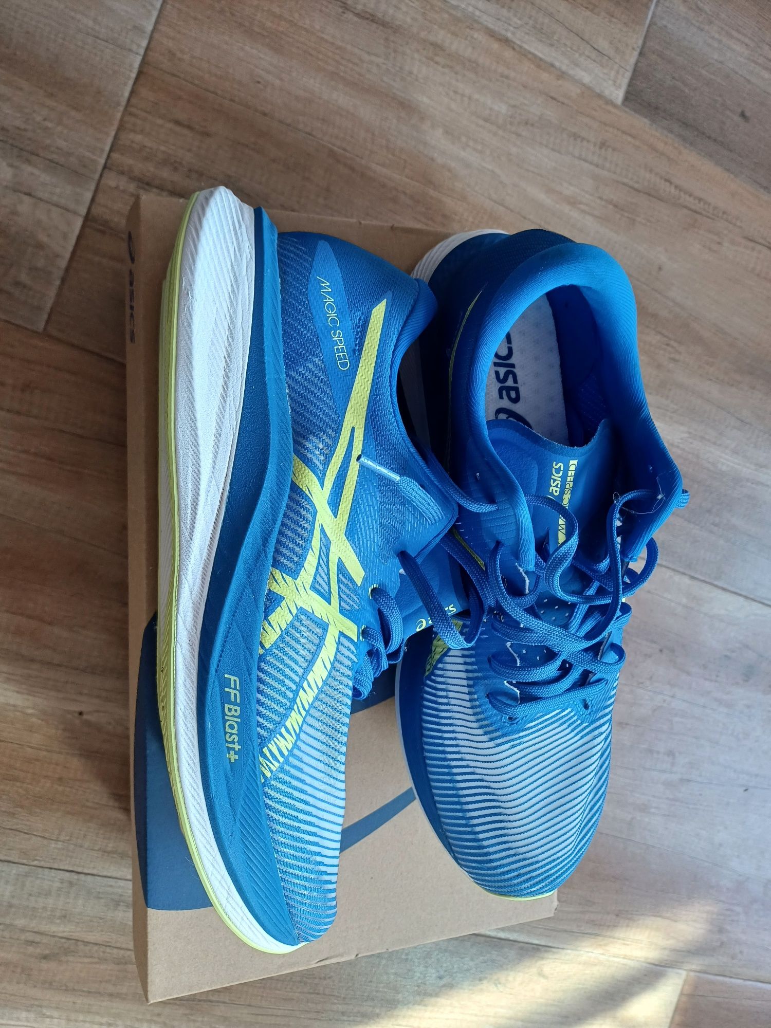 Asics magicspeed 3, 45 номер на 15км, 1 бягане