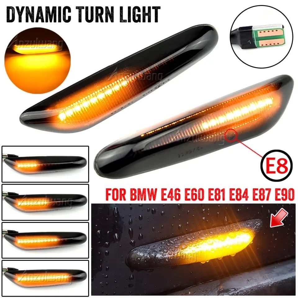 Бягащи мигач и динамични тип Dynamic LED за БМВ BMW  E46 E60 E90 E92