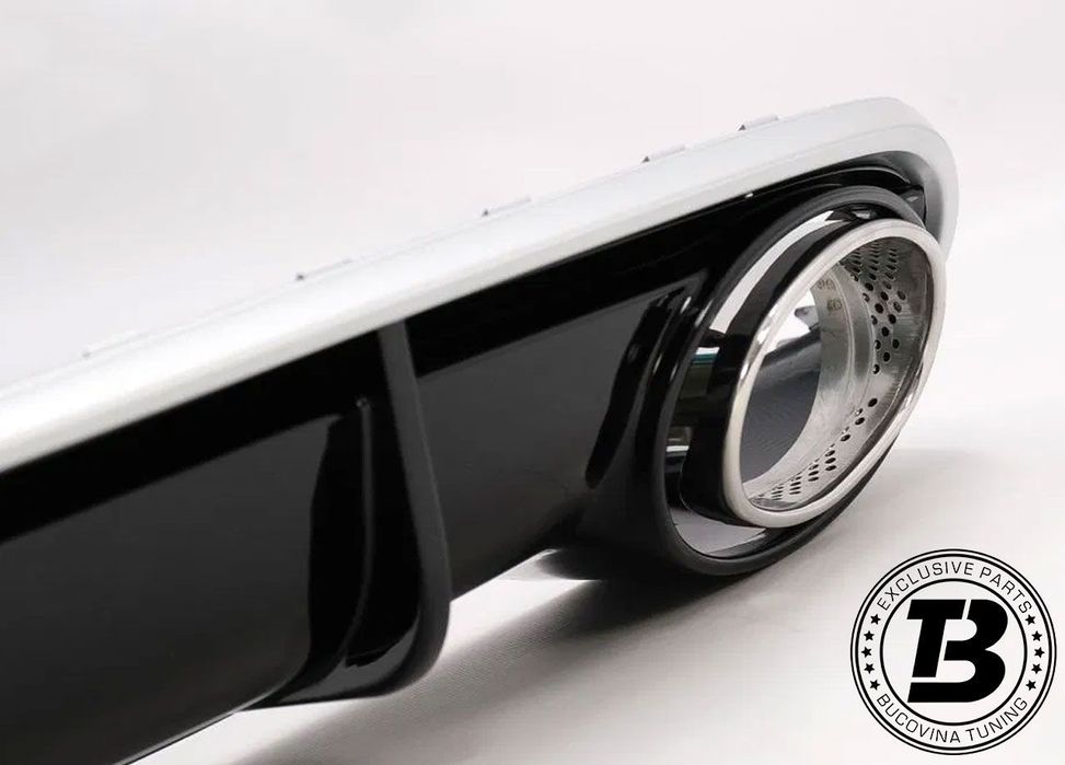 Difuzor Bara Spate cu Ornamente compatibil cu Audi A4 B8 RS Design