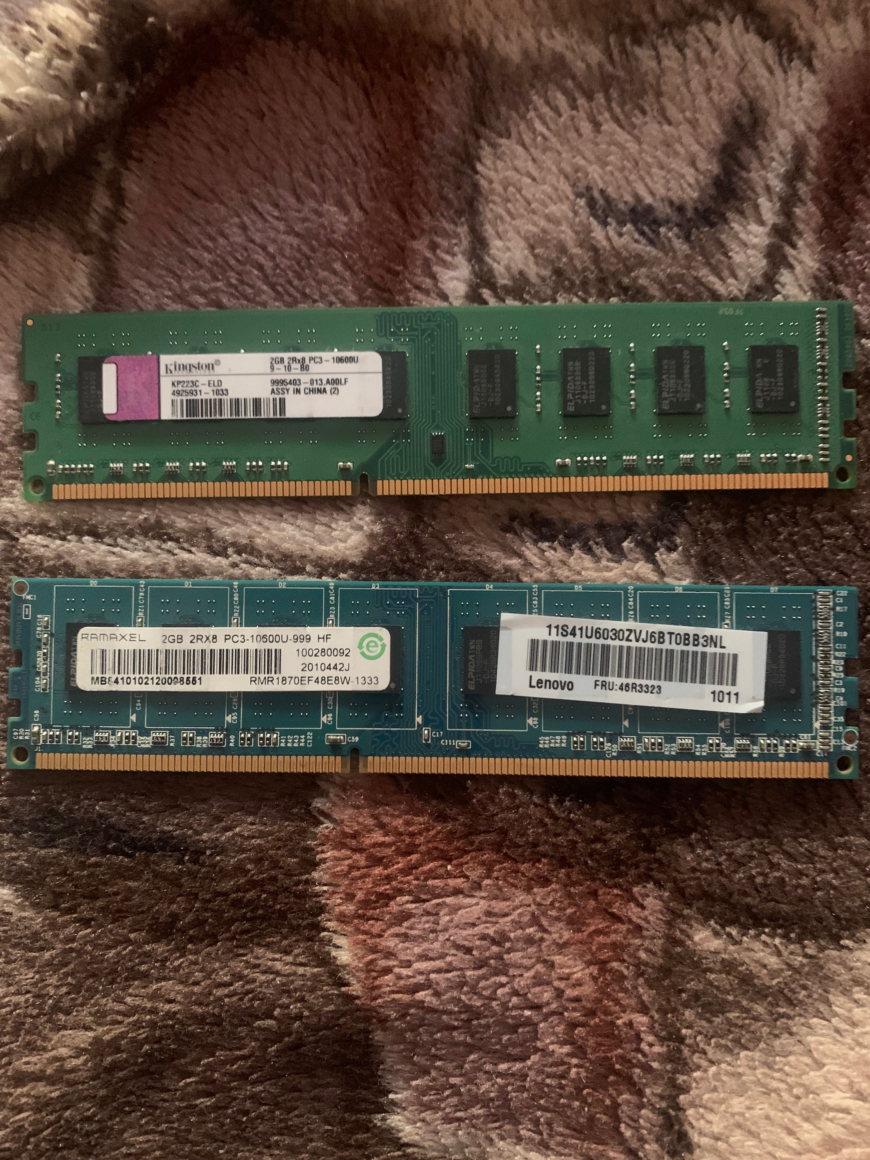 Memorie Ram PC DDR2 DDR3 si Laptop DDR2 și DDR3 de 1 Gb și 2 Gb