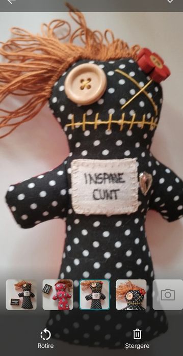 Păpușica voodoo handmade