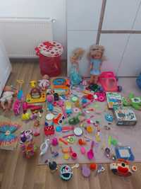 Jucării diverse pentru fetite, stare ft bună păpuși accesorii cărucior