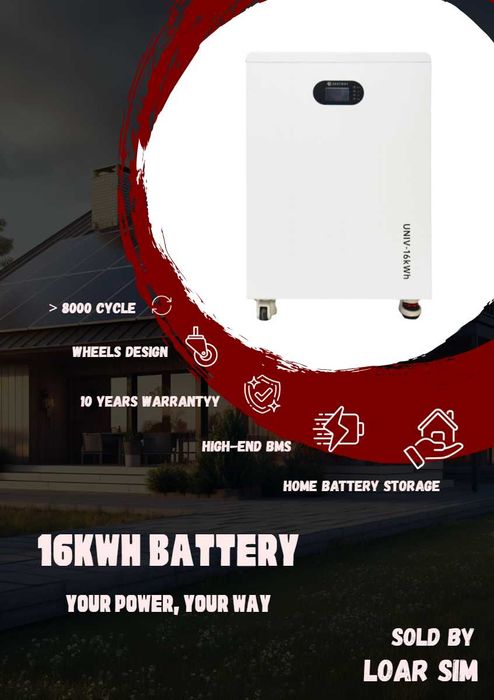 Baterie EasyWay LiFePO₄ 16kWh – Energie sigură și durabilă