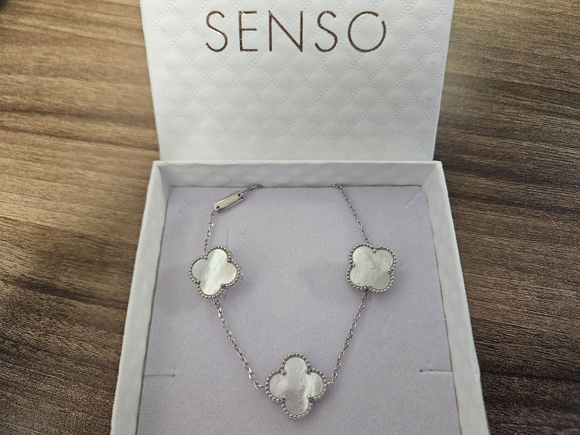 Сребърни обеци Senso