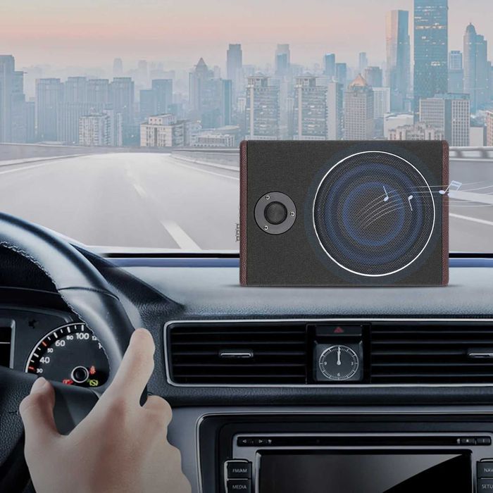 Автомобилен ултратънък активен субуфер с 8-инчов високоговорител
