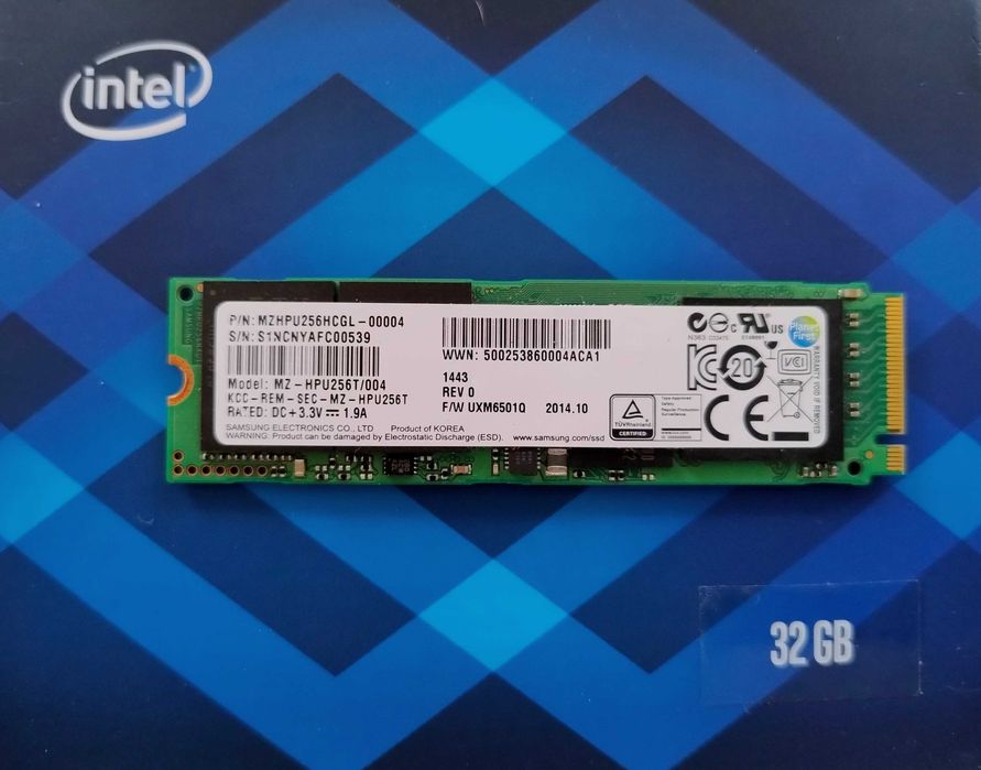 SSD 256GB PCIe AHCI Samsung XP941 MLC M.2 2280