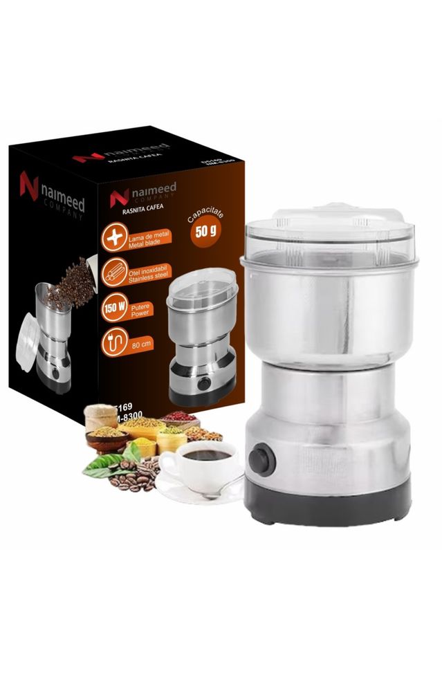 Rasnita cafea si condimente, carcasa din Inox, 200 W