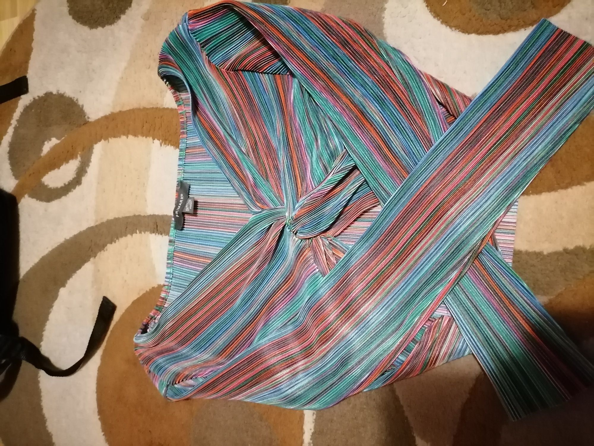 Bluză top multicoloră