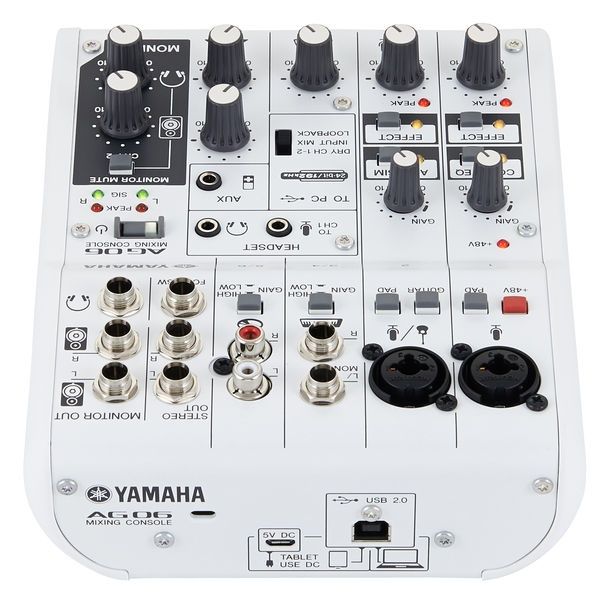 Продаётся микшерный пульт YAMAHA AG 06. Со встроенной аудио картой.