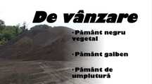 Pamant negru si galben de vanzare