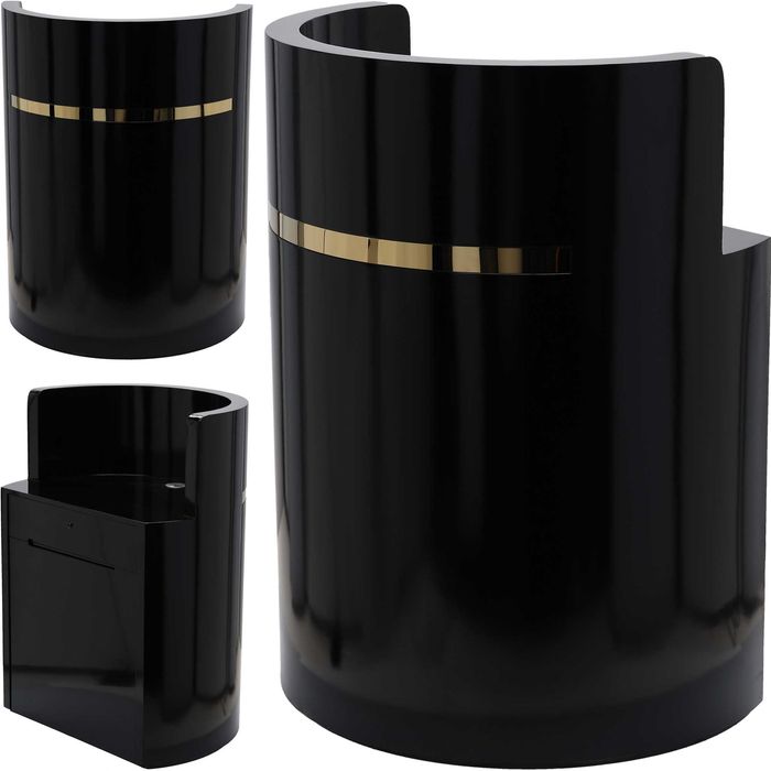 Mobilier Scaun frizerie coafor scafa ceramica Verde Negru Auriu