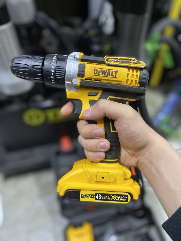 Шуруповёрт Dewalt 48V,Ударный,Дрель,Семечка