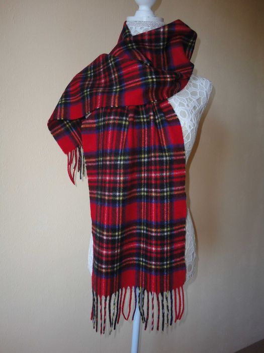 Шотландски/100% кашмир/нов шал