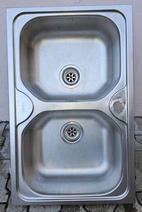 Chiuveta dublă Franke inox, cu corp mobilier