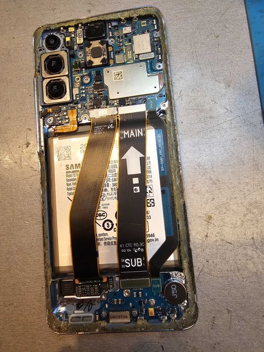 Defect Samsung s20 ecran defect