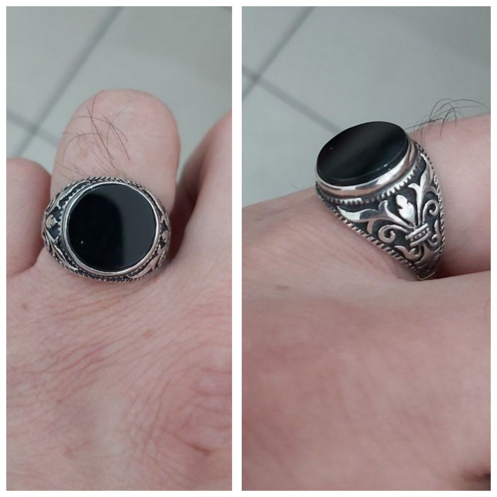 Кумуш узук мужской проба кольцо серебро новый