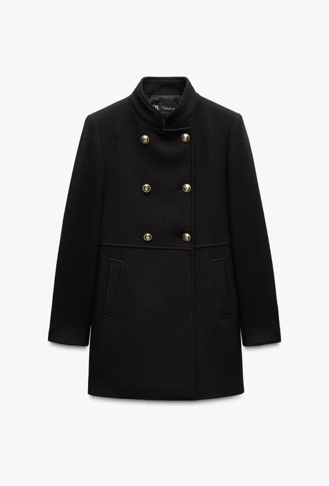 Палта от вълна и изкуствен косъм ZARA