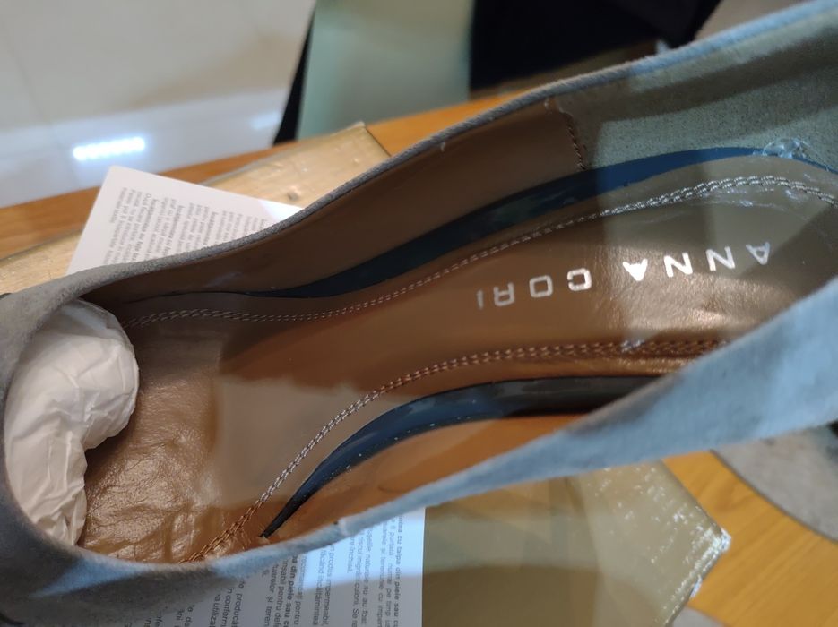 Pantofi din piele naturala gen "stiletto" ANA CORI