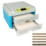 Incubator electric Micul Fermier capacitate 128 oua, 2 etaje, 220V/12V
