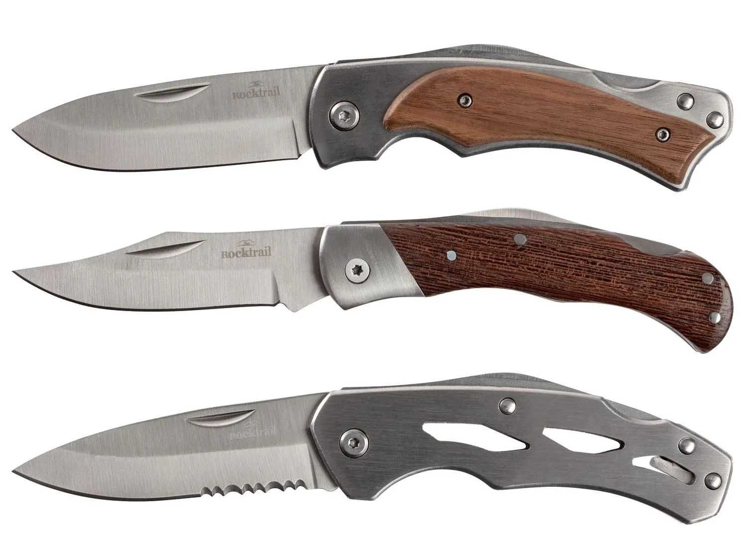 Briceag cu maner de lemn si teaca, cuțit, nou, realizat in Germania