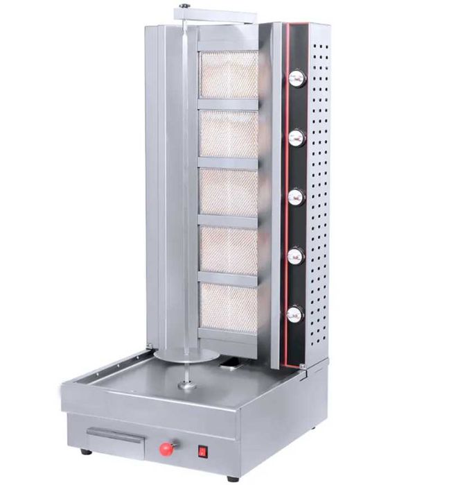 Rotisor Kebab Shaorma cu 4 arzatoare pe Gaz NOU