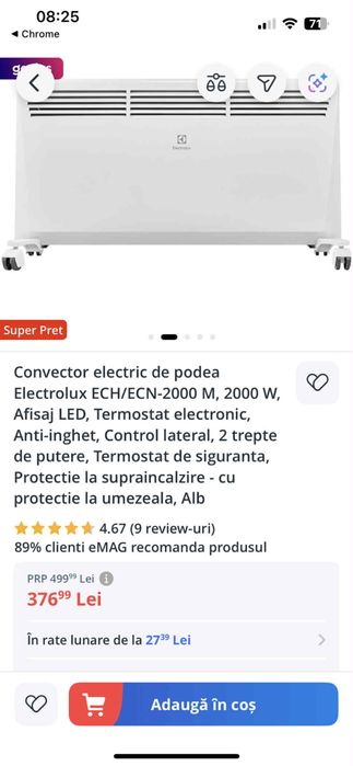 Convector electric