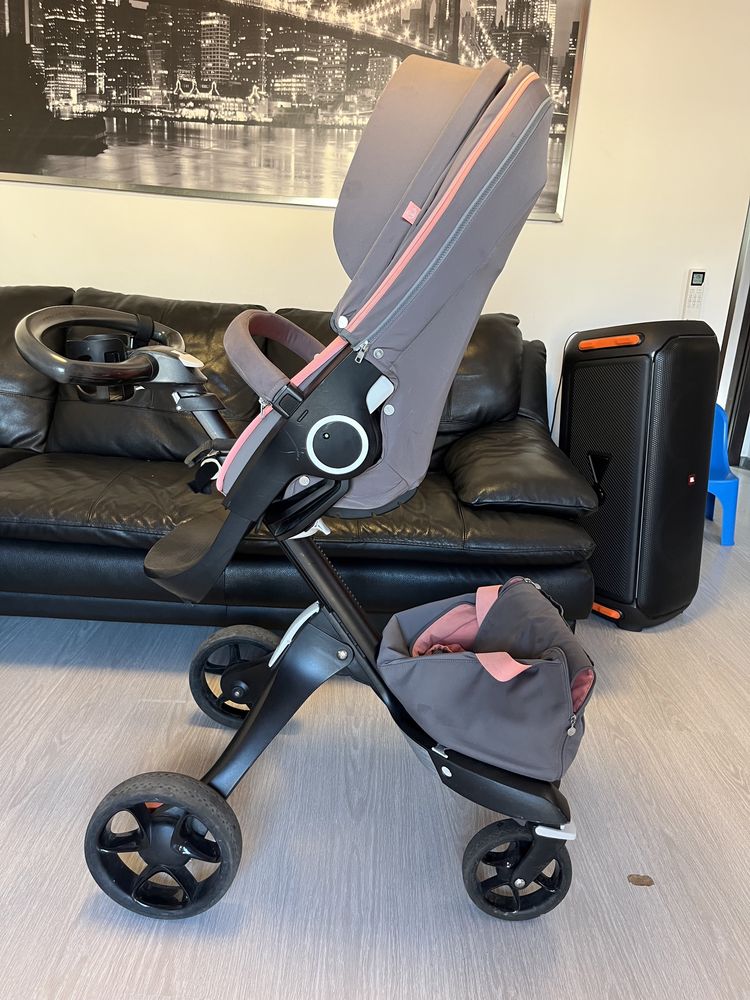 Stokke Xplory V5 auhleisure coral бебешка количка лимитирана серия