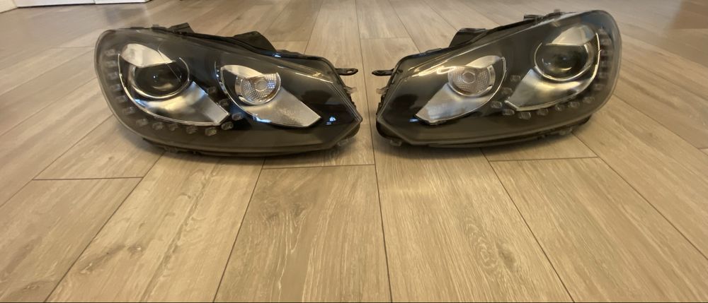 Faruri Golf 6 Bi-LED – stare excelentă, perfect funcționale