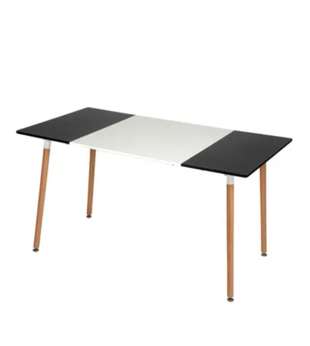 Бяла Трапезна маса за 6 стола 160×80