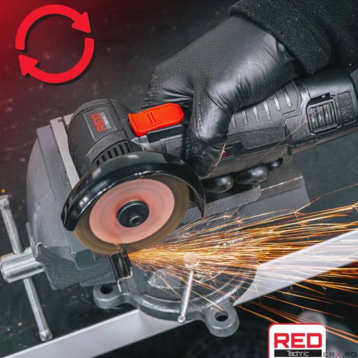 Mini polizor unghiular cu acumulator, 12 V, capacitate baterie 2 Ah,