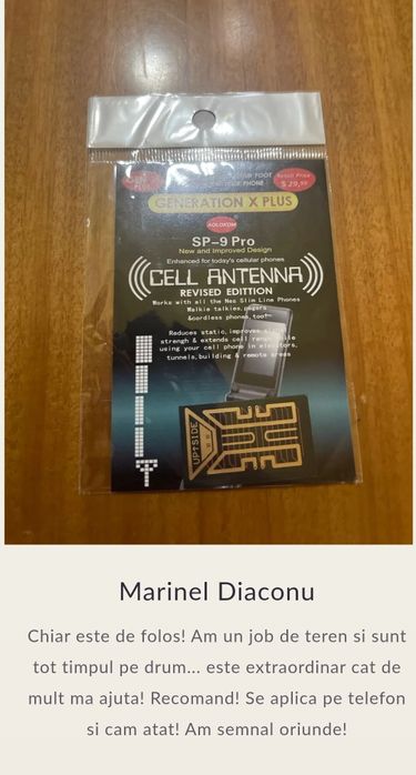 Amplificator semnal telefon GSM pt orice telefon / retea cu autoadeziv