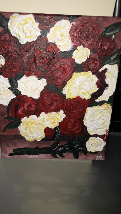 Картини-кораб и рози