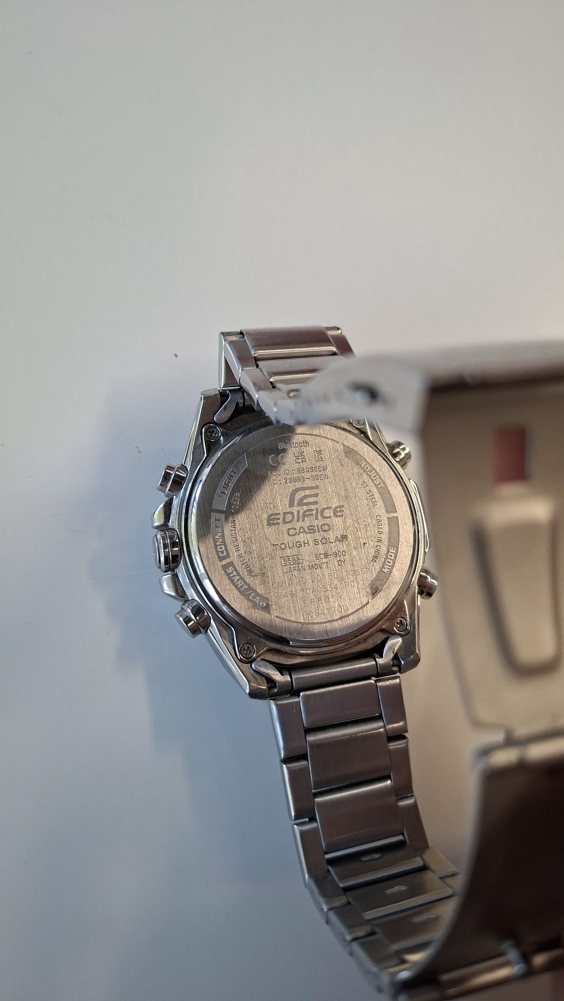Мъжки часовник Edifice Solar Bluetooth ECB-900DB-1AER