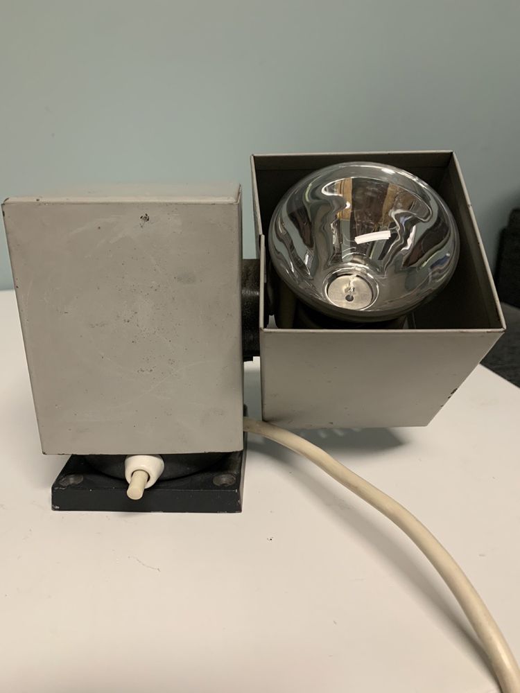 KAISER сива метална стенна лампа - индустриално осветление  - 50-те Ге