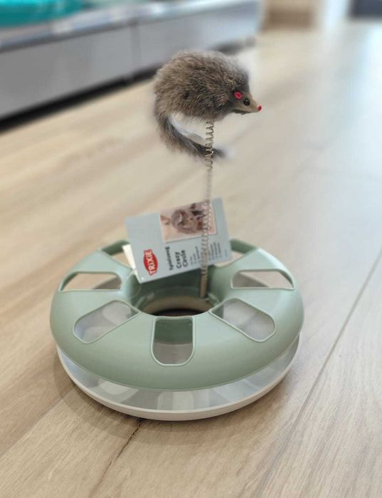 Игрушка с мышкой и мячиком для кошек